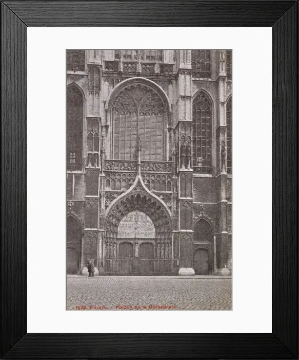 Framed Print : Belgium - Anvers - Cathedral Doorway Framed Print : Belgium - Anvers - Cathedral Doorway