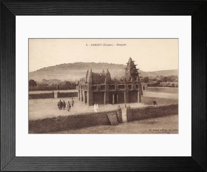 Framed Print : Mosque at Bamako, Mali - Adobe Architecture Framed Print : Mosque at Bamako, Mali - Adobe Architecture