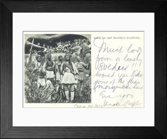 Framed Print : Davelis Cave and occupants - Greece Framed Print : Davelis Cave and occupants - Greece