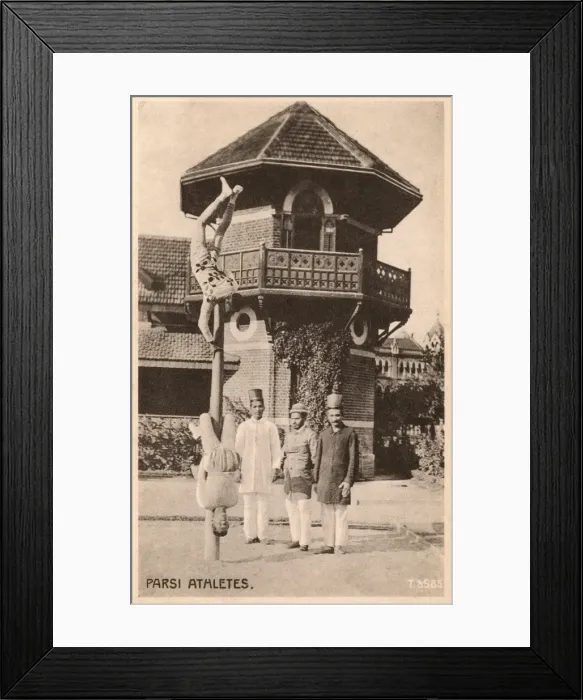 Framed Print : Parsi Athletes - Calcutta Framed Print : Parsi Athletes - Calcutta