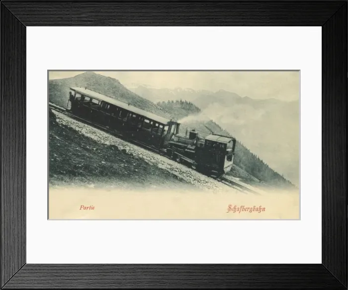 Framed Print : Schafbergbahn - Austrian Mountain Railway Framed Print : Schafbergbahn - Austrian Mountain Railway