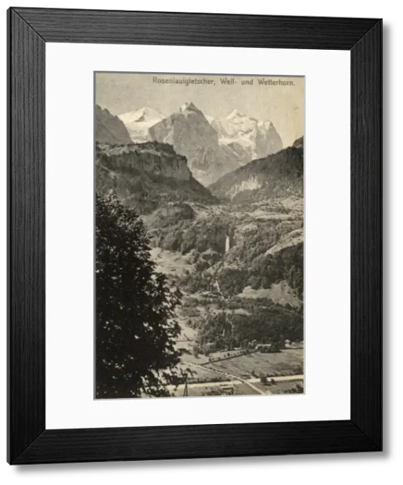 Framed Print : Switzerland - Rosenlaui Glacier, Well and the Wetterhorn Framed Print : Switzerland - Rosenlaui Glacier, Well and the Wetterhorn