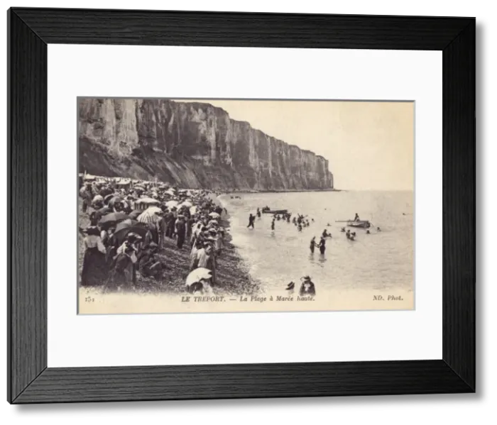 Framed Print : The Beach at Le Treport Framed Print : The Beach at Le Treport