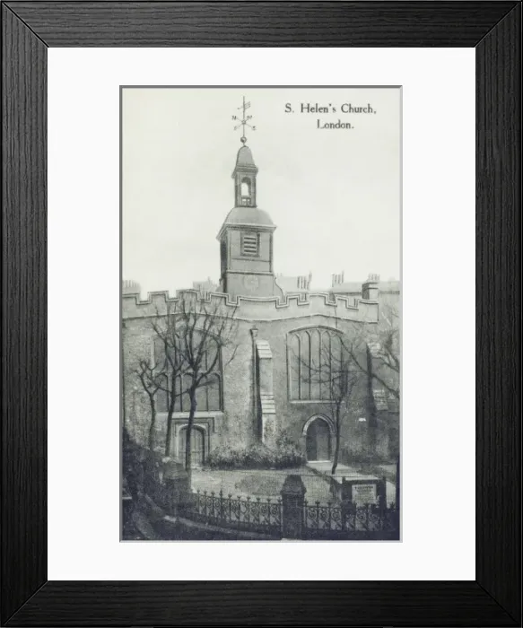 Framed Print : St. Helens Church, Bishopsgate, London Framed Print : St. Helens Church, Bishopsgate, London