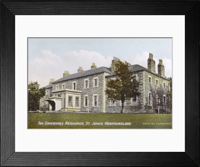 Framed Print : St. Johns - Newfoundland - The Governors Residence Framed Print : St. Johns - Newfoundland - The Governors Residence