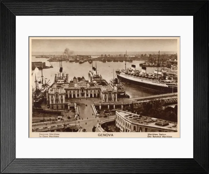 Framed Print : Genoa, Italy - The Maritme Station Framed Print : Genoa, Italy - The Maritme Station