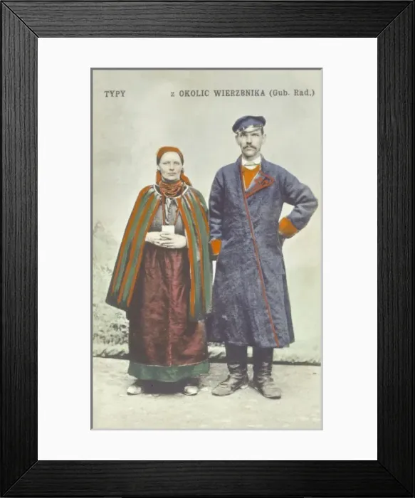 Framed Print : Polish couple from the Okolice Region Framed Print : Polish couple from the Okolice Region