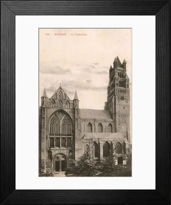 Framed Print : Bruges, Belgium - The Cathedral Framed Print : Bruges, Belgium - The Cathedral