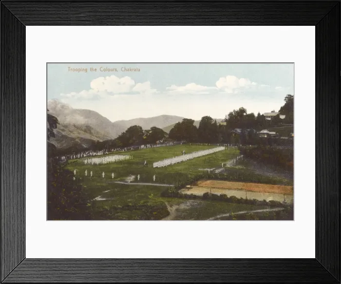 Framed Print : Trooping the Colours - Chakrata, India Framed Print : Trooping the Colours - Chakrata, India
