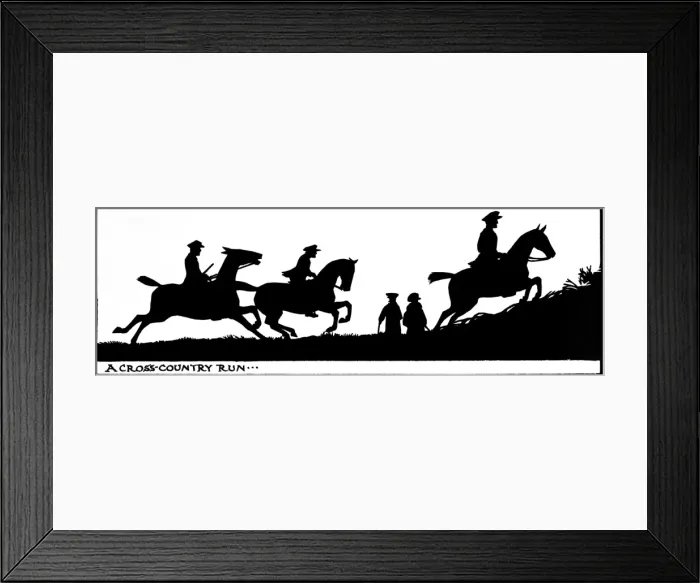 Framed Print : Cross-country run on horseback Framed Print : Cross-country run on horseback