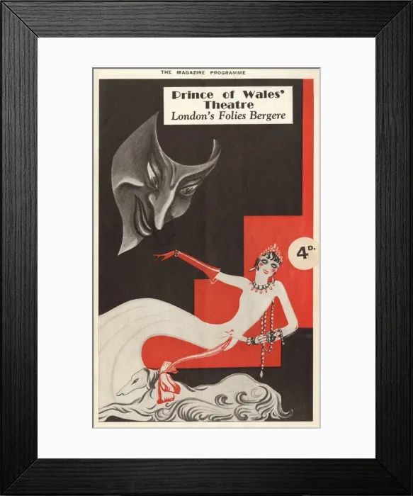 Framed Print : Programme cover for Paris Fantaisie, 1933