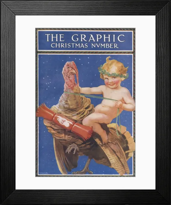 Framed Print : The Graphic Christmas Number 1924 front cover Framed Print : The Graphic Christmas Number 1924 front cover