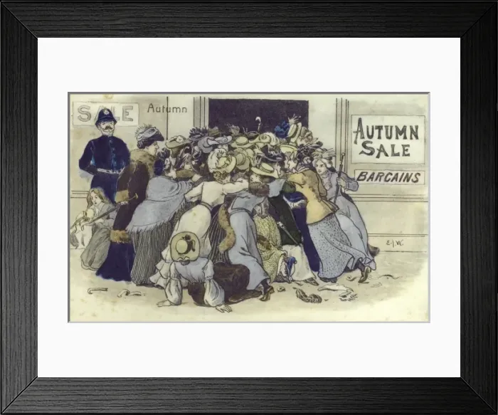 Framed Print : The Autmn Sale Scramble Framed Print : The Autmn Sale Scramble