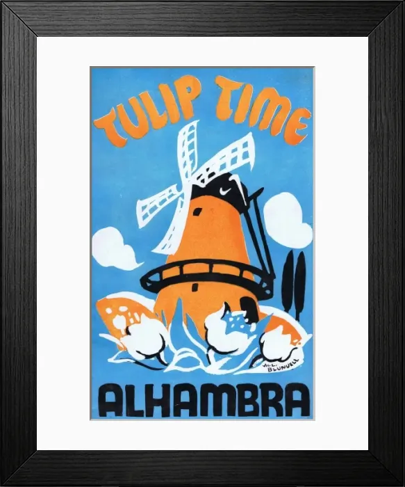 Framed Print : Programme cover for Tulip Time Framed Print : Programme cover for Tulip Time