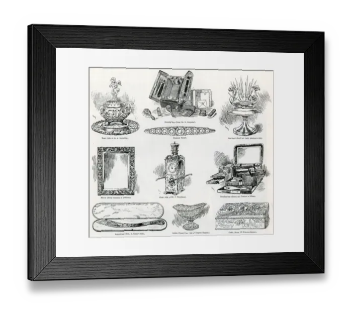 Framed Print : Wedding presents to Princess Louise and Duke of Fife Framed Print : Wedding presents to Princess Louise and Duke of Fife