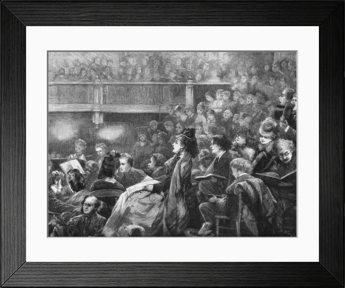 Framed Print : A Monday Popular Concert, London, 1872