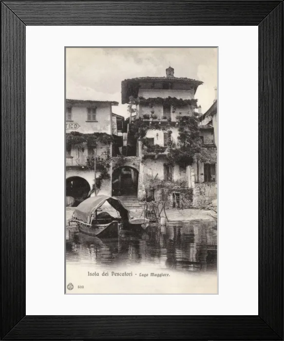 Framed Print : Pescatori Island on Lake Maggiore, Italy Framed Print : Pescatori Island on Lake Maggiore, Italy