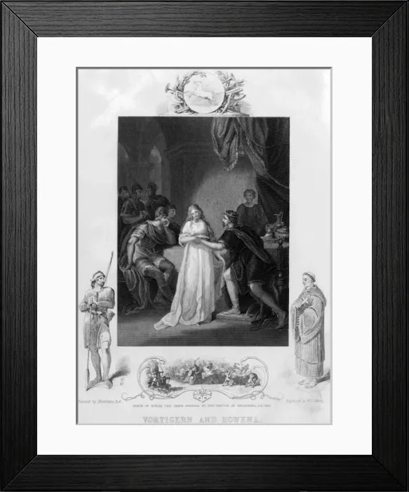 Framed Print : Vortigern and Rowena Framed Print : Vortigern and Rowena