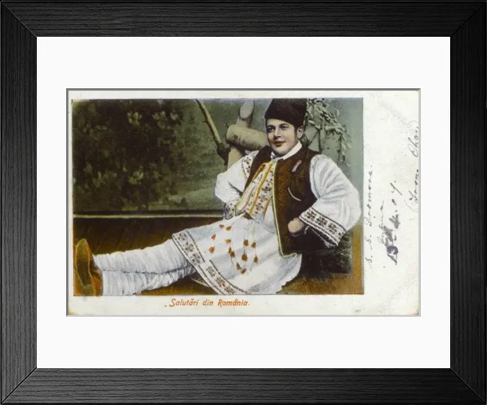 Framed Print : Traditional Romanian Costume Framed Print : Traditional Romanian Costume