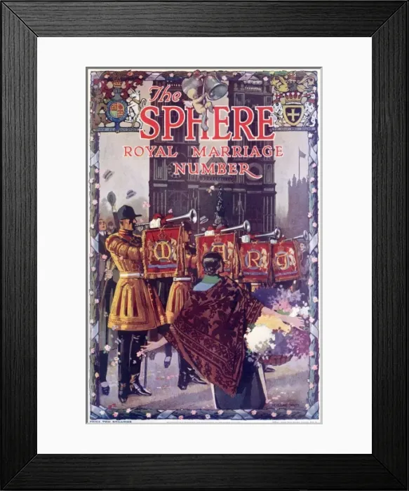 Framed Print : The Sphere Royal Marriage Number, cover Framed Print : The Sphere Royal Marriage Number, cover