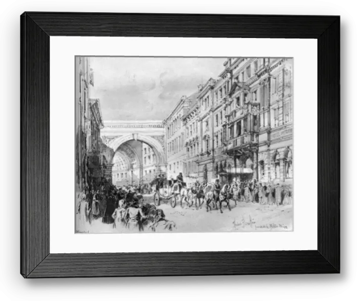 Framed Print : The wedding of Tsar Nicholas II and Princess Alix of Hesse Framed Print : The wedding of Tsar Nicholas II and Princess Alix of Hesse