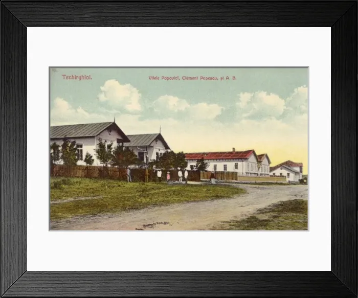 Framed Print : Villas at Techirghiol, Romania Framed Print : Villas at Techirghiol, Romania