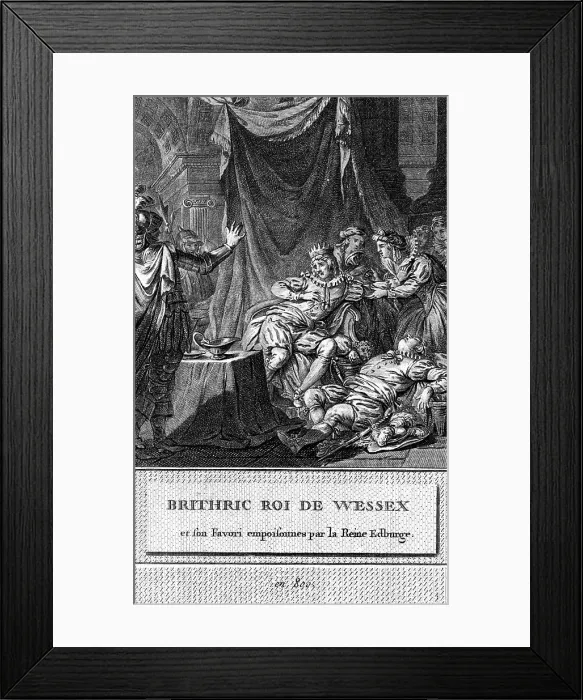 Framed Print : Beorhtric of Wessex is poisoned Framed Print : Beorhtric of Wessex is poisoned