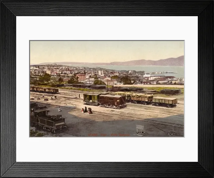 Framed Print : Vigo, Spain - the Railway Goods Yards Framed Print : Vigo, Spain - the Railway Goods Yards
