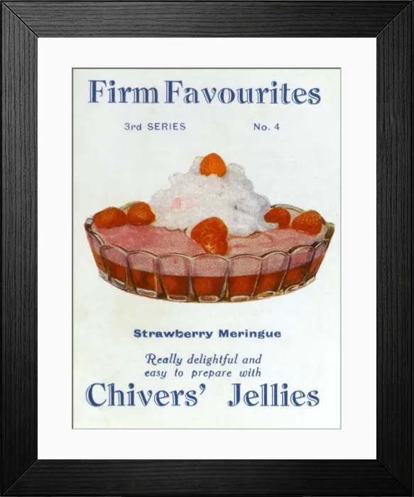 Framed Print : Chivers Jellies - recipe booklet Framed Print : Chivers Jellies - recipe booklet
