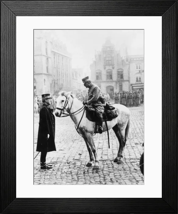 Framed Print : King Albert I of Belgium in World War One Framed Print : King Albert I of Belgium in World War One