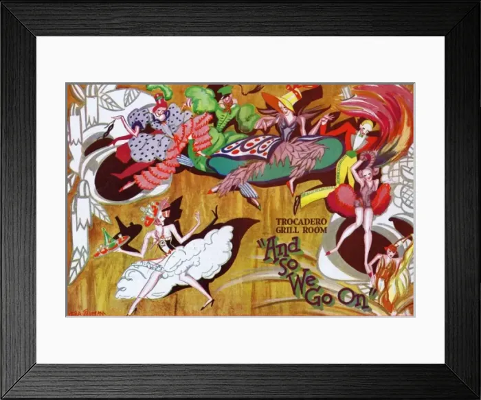 Framed Print : Programme cover for And So We Go On Framed Print : Programme cover for And So We Go On