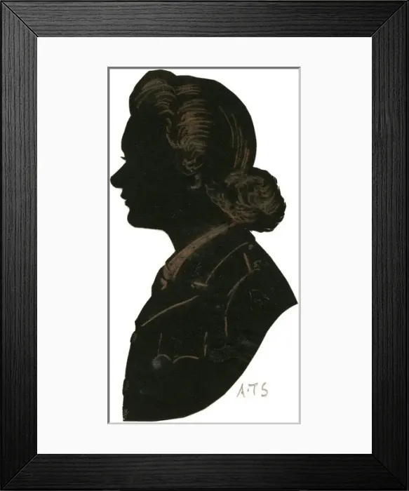 Framed Print : Silhouette of an ATS woman Framed Print : Silhouette of an ATS woman