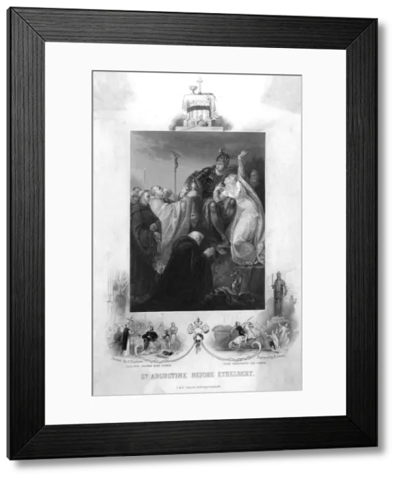 Framed Print : St Augustine before Ethelbert Framed Print : St Augustine before Ethelbert