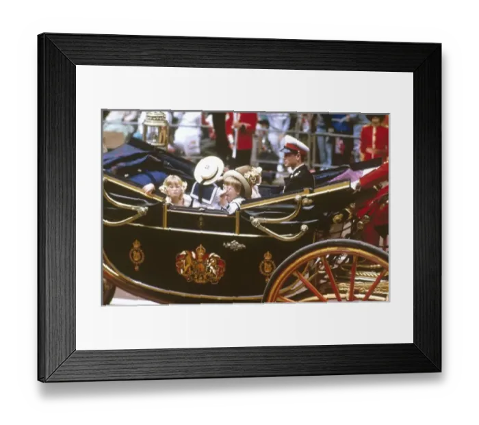 Framed Print : Royal Wedding 1986 - bridesmaids and page boys Framed Print : Royal Wedding 1986 - bridesmaids and page boys