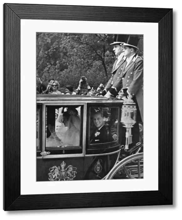 Framed Print : Princess Margaret on her way to Westminster Abbey Framed Print : Princess Margaret on her way to Westminster Abbey