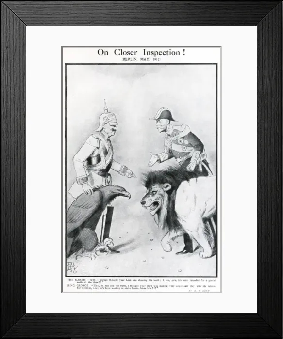Framed Print : On Closer Inspection - Kaiser and King George Framed Print : On Closer Inspection - Kaiser and King George