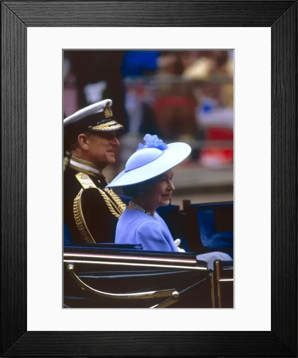 Framed Print : Royal Wedding 1986 - Queen and Prince Philip Framed Print : Royal Wedding 1986 - Queen and Prince Philip
