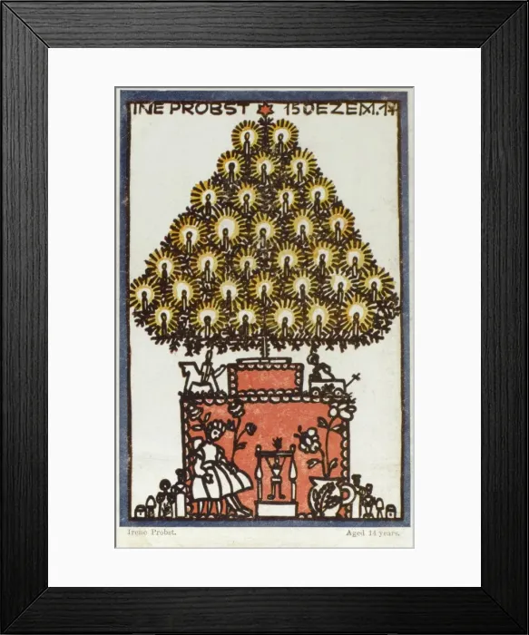Framed Print : Christmas Tree - Paper cut-out Framed Print : Christmas Tree - Paper cut-out