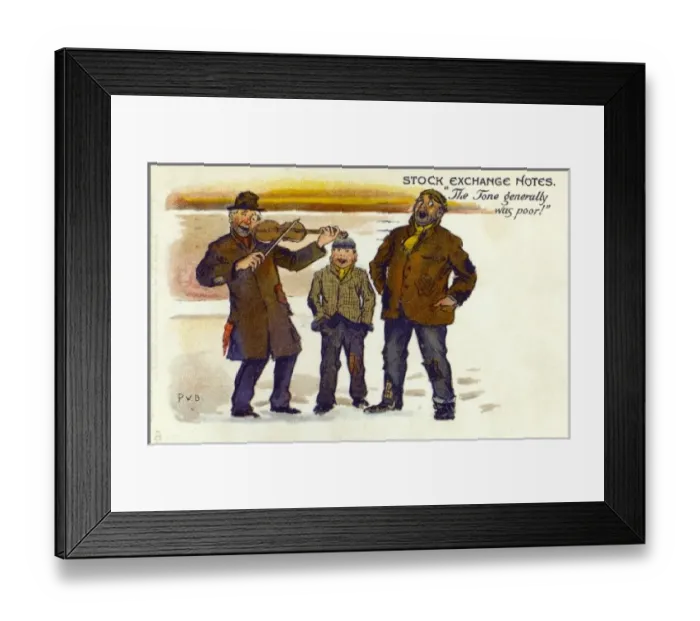 Framed Print : Stock Exchange Notes (3 / 4) - Bear Market Framed Print : Stock Exchange Notes (3 / 4) - Bear Market