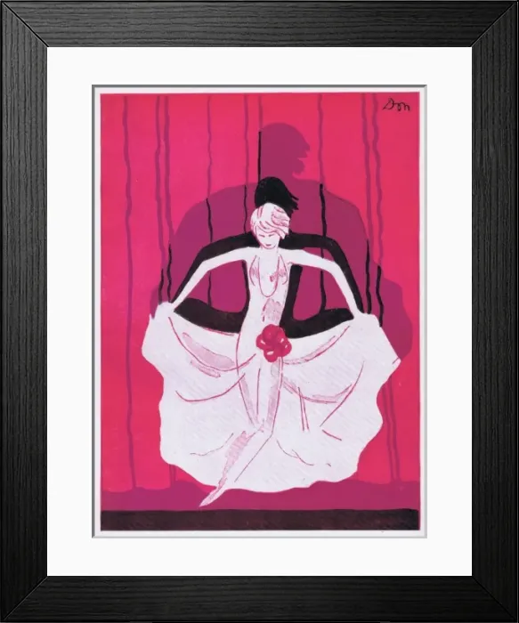 Framed Print : Programme cover for Theatre Marigny Framed Print : Programme cover for Theatre Marigny