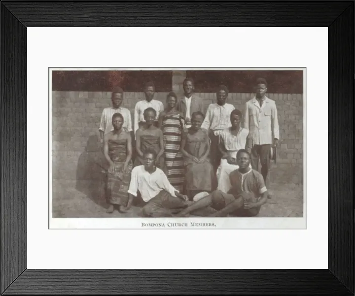 Framed Print : Bompona Church Members - Mozambique, Africa