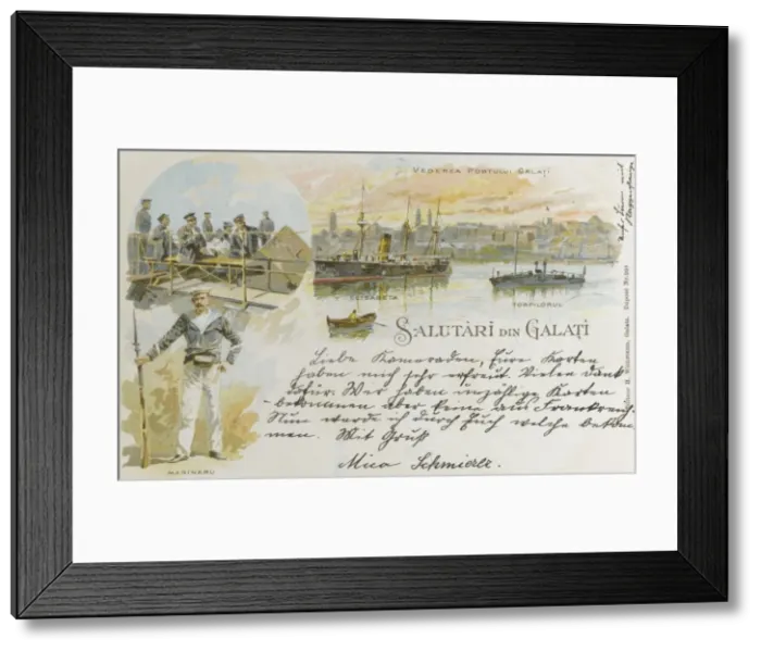 Framed Print : Galati, Romania - Sailors / Fleet Framed Print : Galati, Romania - Sailors / Fleet