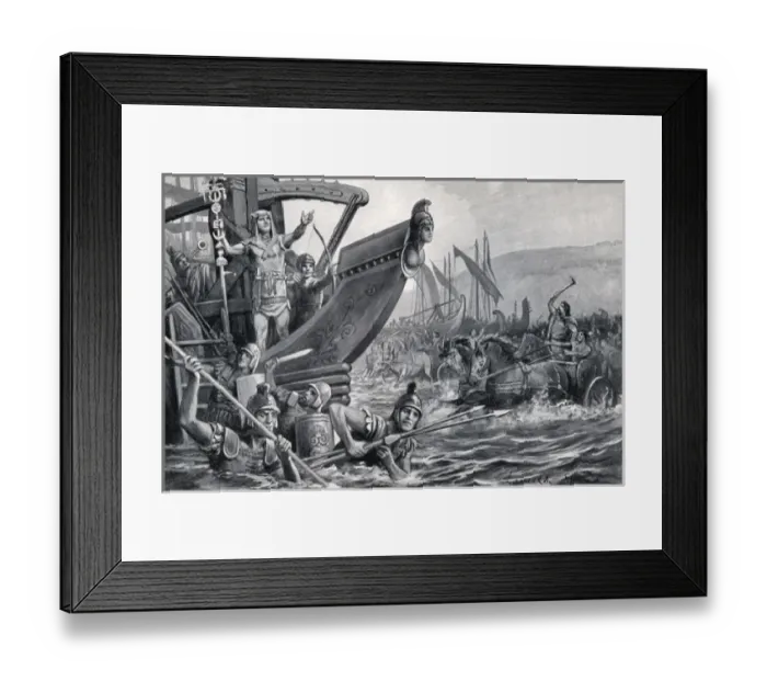 Framed Print : Roman invasion of Britain Framed Print : Roman invasion of Britain