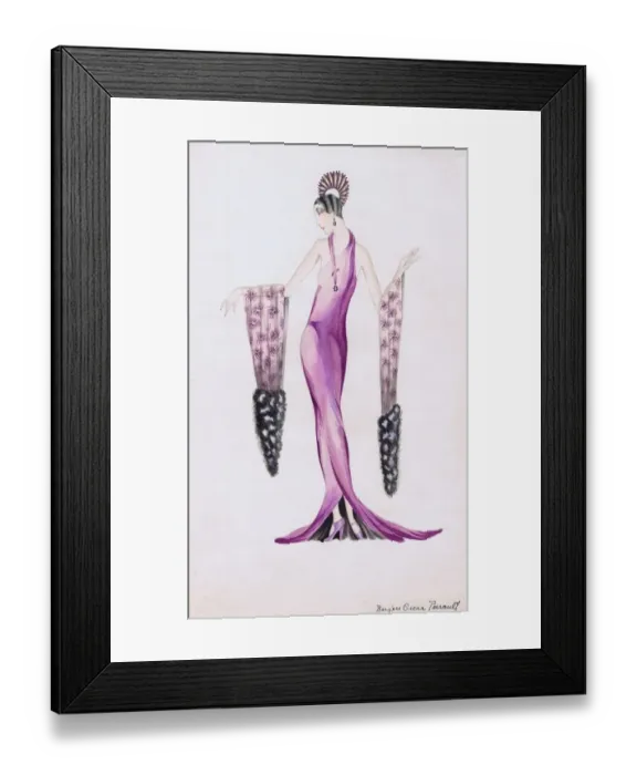 Framed Print : Costume design by Bergere Oscar Perrault Framed Print : Costume design by Bergere Oscar Perrault