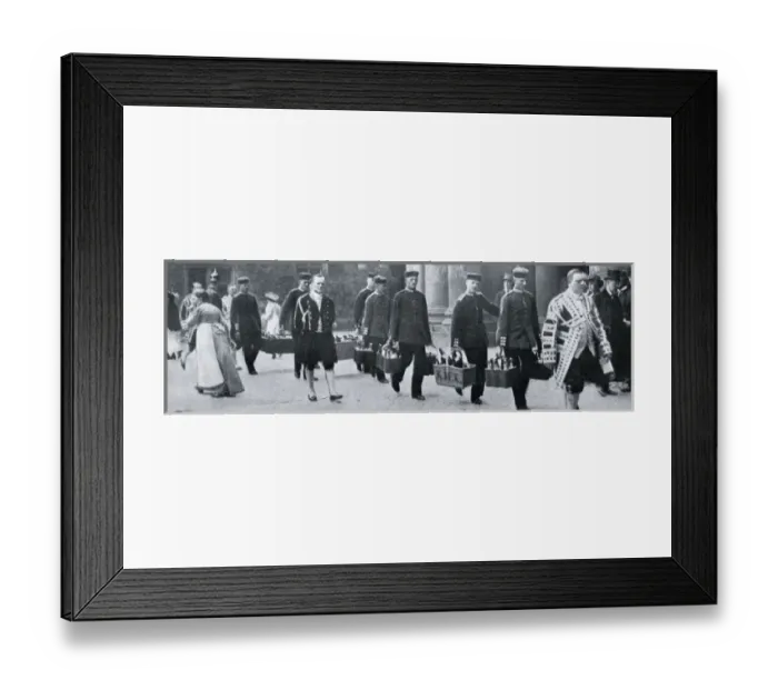 Framed Print : Wine at the Berlin royal wedding, 1913 Framed Print : Wine at the Berlin royal wedding, 1913
