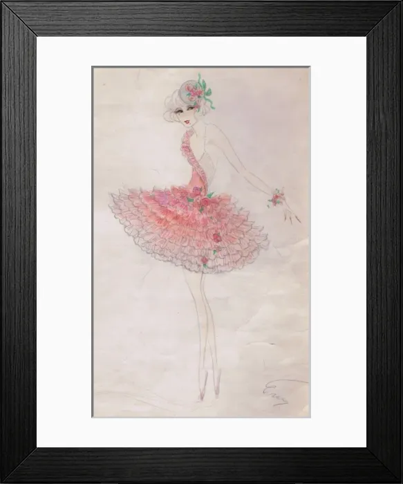 Framed Print : Costume design by Dolly Tree Framed Print : Costume design by Dolly Tree
