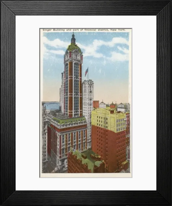 Framed Print : Singer Building, New York, USA Framed Print : Singer Building, New York, USA
