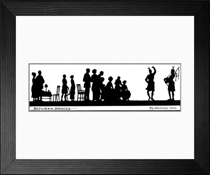 Framed Print : Silhouette, Between Dances Framed Print : Silhouette, Between Dances