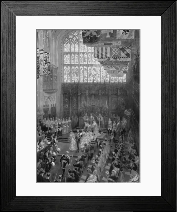 Framed Print : Royal Wedding 1904 - St. Georges Chapel, Windsor Framed Print : Royal Wedding 1904 - St. Georges Chapel, Windsor