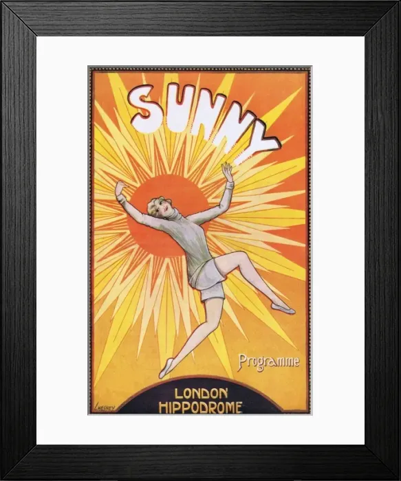 Framed Print : Programme cover for Sunny, 1926 Framed Print : Programme cover for Sunny, 1926